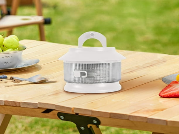 Camping light rechargeable led garland on roll 20m warm