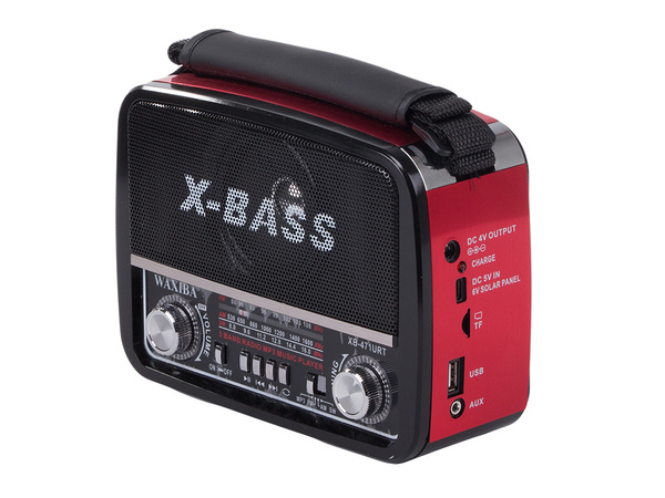 Radio de cocina móvil batería fm/am/sw usb aux tf mp3 retro