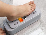 Electric massaging foot massager warming hammering vibrating