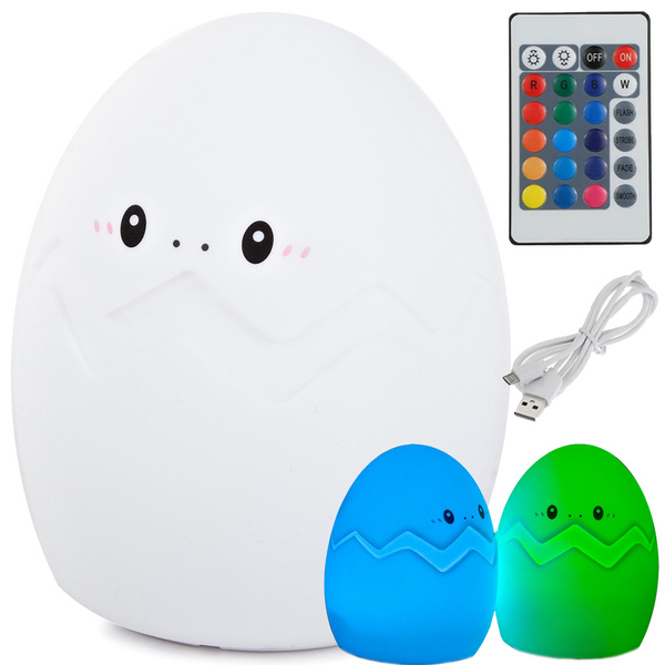 Kinder nachtlicht led ei rgb fernbedienung usb