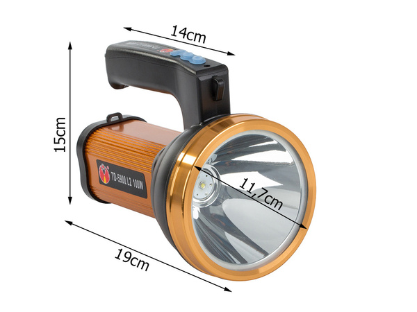 Výkonný dobíjecí led kempování reflektor