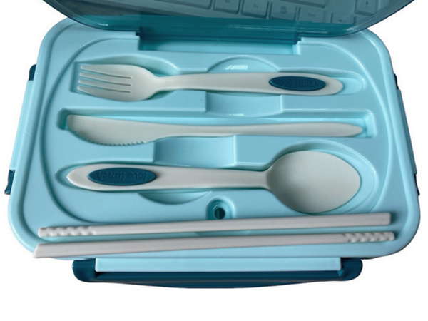 Lunchbox hommikusöögi karp lõunasöögi karp vaheseintega söögiriistad