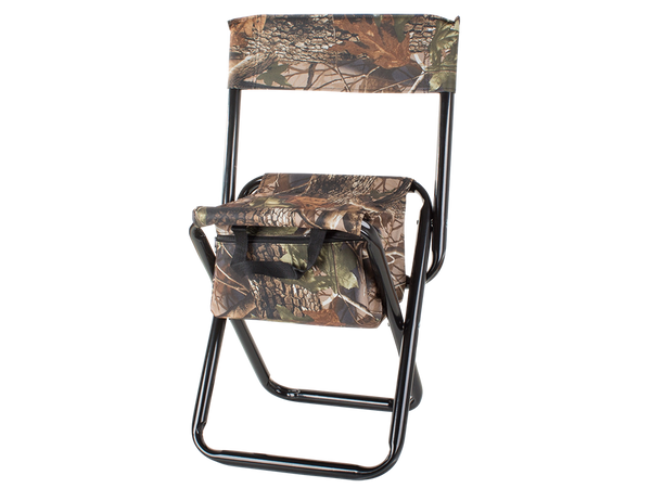 Fishing chair with backrest and carry bag