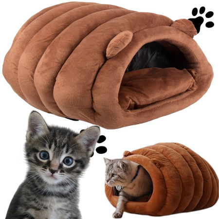 Cama de felpa capullo para perro gato suave almohada ropa de cama mullida