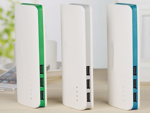 Powerbank 10000mah 3x usb microusb 2.1a power bank led linterna potente rápido