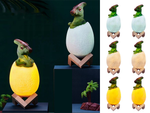 Nakts gaismas dinozauru dinozauru dino olu rgb rezultātā olu gaisma bērniem