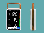 Upper arm blood pressure monitor readable ecan arrhythmia blood pressure monitor