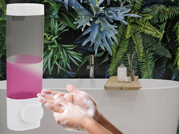 Dispensador de jabón gel líquido champú dispensador de pared 300ml colgante