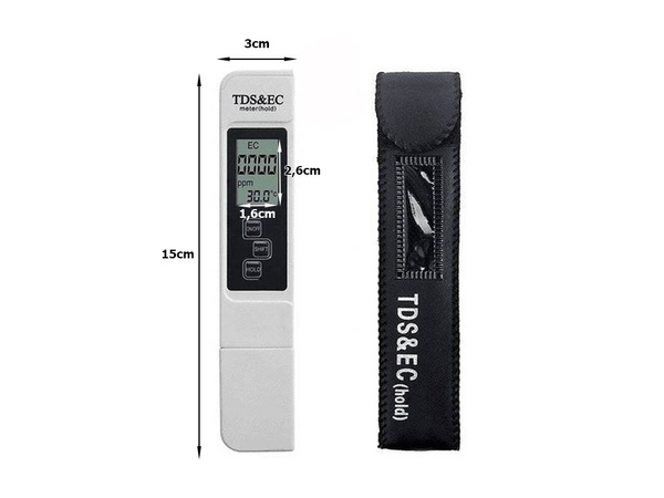 Tds ec osmoza temp tester trdote vode