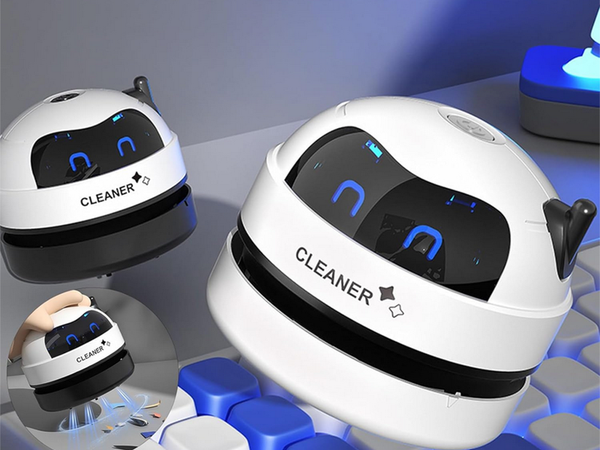 Mini handheld hoover cordless brush for table keyboard crumbs