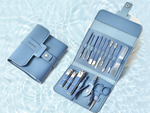 Nail kit manicure pedicure toolbox case nail clippers 16 pieces