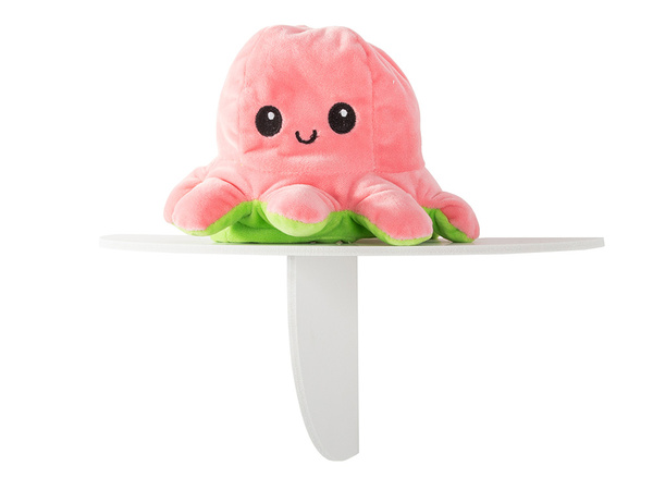 Seinale paigaldatav riiul vaasi lillede laadimiseks telefoni valge matt