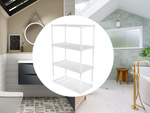 Bathroom shelf kitchen standing cupboard shelf 4 level organiser