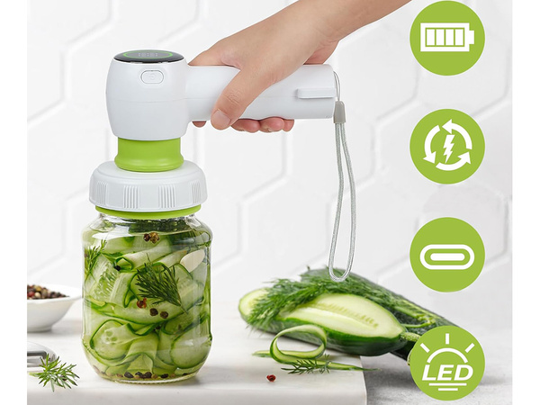 Food vacuum pump for vacuum bags jars electric + bags