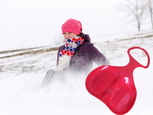 Plastic sled apple slide snow slide large