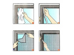 Black insect screen window mesh 180x150cm