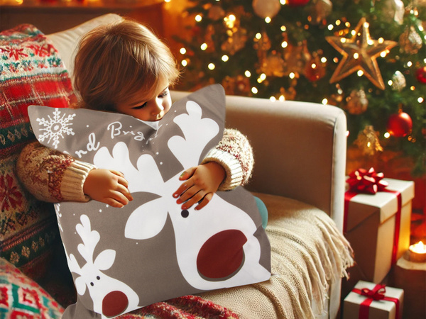 Housse de coussin de noël 45x45 pour noël