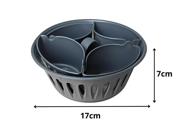 Egg cooking insert for 2-in-1 food processor for 6 eggs basket