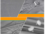 Triángulo parasol de jardín impermeable 3x3x3m