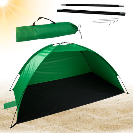 Tente de plage écran de plage protection uv tente de jardin semi-ouverte avec couverture