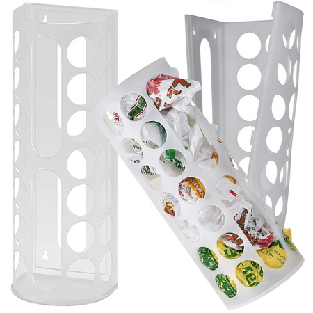 Plastiktütenorganisator universal weiss für plastiktüten