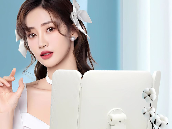 Meigipeegel led valgustatud kokkuklapitav meigipeegel usb 3 värvi