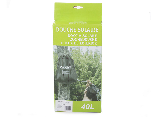 Douche solaire de camping 40l douche touristique de campagne avec tuyau d'arrosage