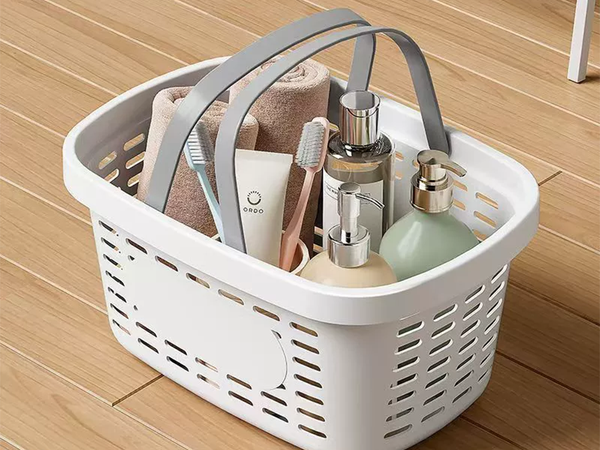 Panier panier petit panier organiseur de salle de bains pour cosmétiques clips poignées