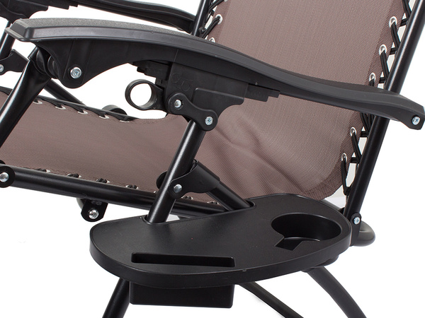 Chaise de plage pliante gravité zéro 2in1 chaise touristique