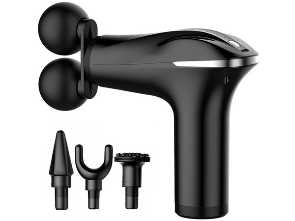 Pistola de masaje espalda cuerpo pierna masajeador fuerte pistola de masaje 4 puntas