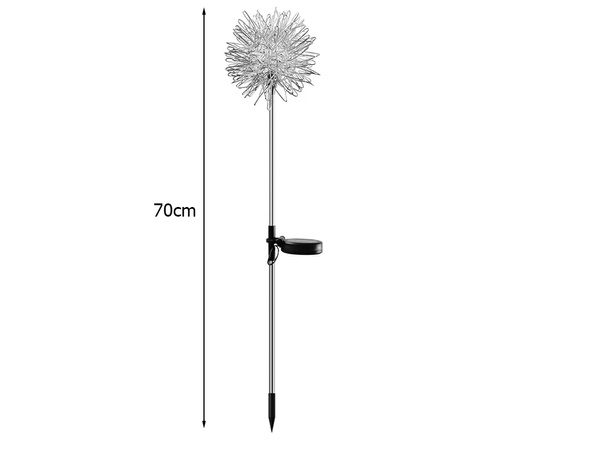 SOLAR LED GARDEN LAMP FAIRY LIGHT ON A SKEWER FOR THE GARDEN, 2 pcs