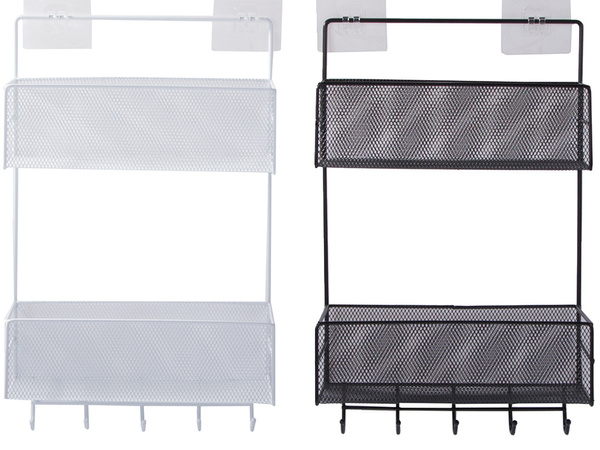 Metal organiser hanging shelf kitchen shelf bathroom hanger