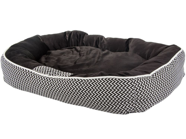 Dog bed soft comfortable fluffy plush bed with cushion