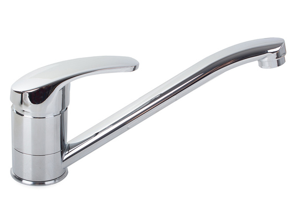 Grifo mezclador de cocina cromado largo