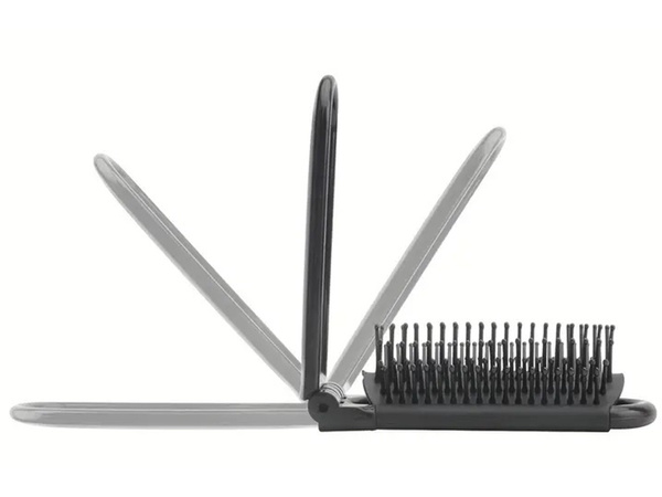Hair brush folding mirror travel handy with mirror