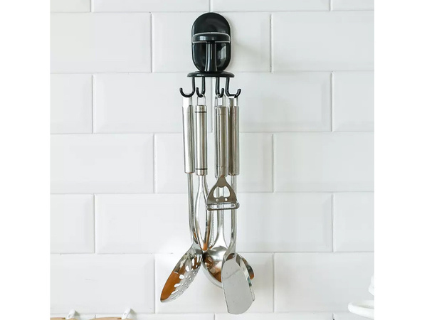 Kitchen hanger rotary utensil holder hook