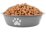 Metal anti-slipping dog cat food water bowl 150ml