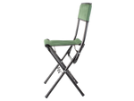 Fishing chair backrest with rod holder