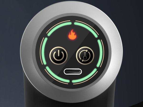 Pistolet de massage puissant chauffant refroidissant 10 pièces à main usb