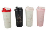 Tasse thermique 530 ml avec paille et poignée en acier, thermos pour boissons chaudes et froides