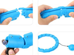 Weighted hula hoop for weight loss exercises adjustable massaging hoop