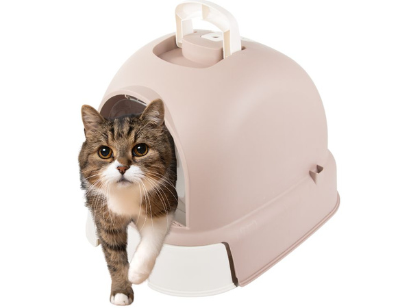 Katzentoilette gross geschlossen für streuschaufel stabiler auszug