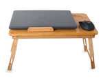 Table pour ordinateur portable bambou plateau de lit pour ordinateur portable