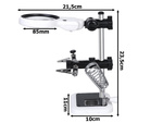 Kit de soldadura tercera mano lupa soporte led