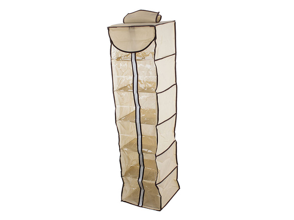 Organizator garderobe viseča polica s 6 policami 120cm