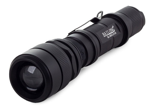 Bailong taktinis led įkraunamas usb žibintuvėlis l3-u3