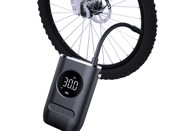 Pompa de baterie pentru bicicleta masina compresor electric 10 bar lcd