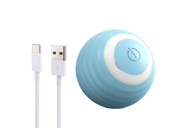 Mänguasi kassi koera põgenevale pallile led vibratsiooniga elektriline usb-pall