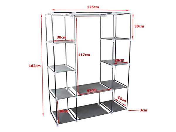 Textil összecsukható szekrény