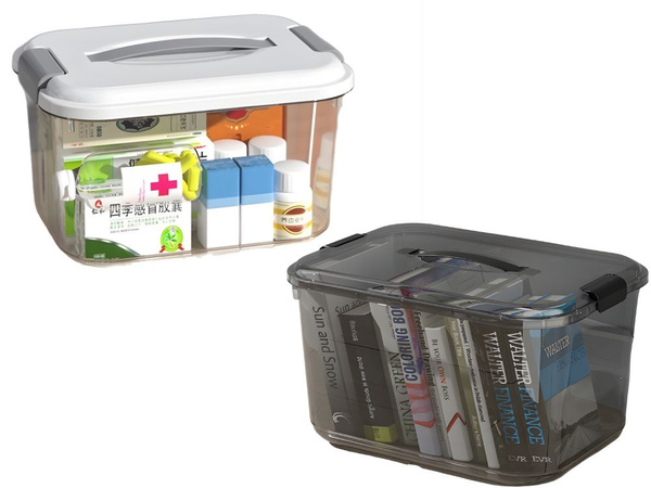 Storage container with lid handle closure large capacity 20l